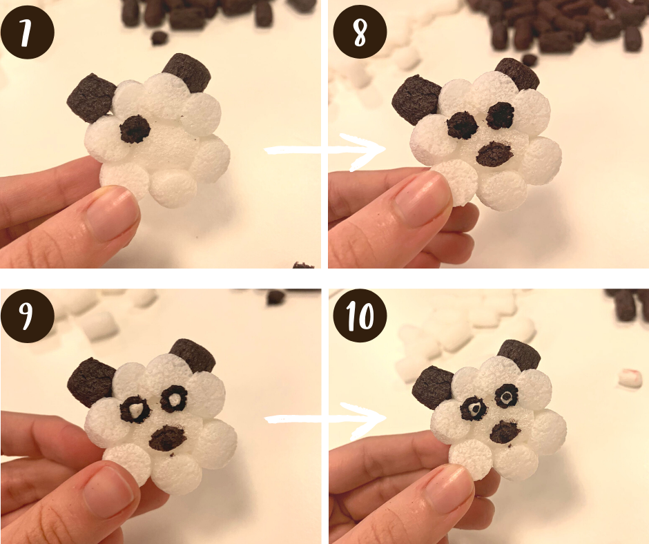 panda em fischertip construir com batata