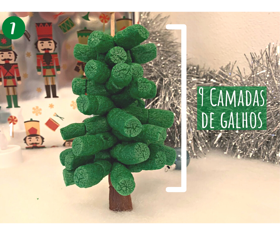 galhos de árvore de Natal