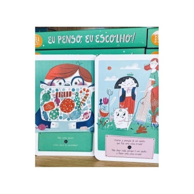 Cartas ilustradas para crianças com textos em português