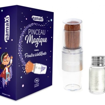 Conjunto Namaki Pincel Magique com pó cintilante e pincel