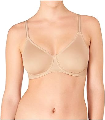 Soutien-liga bege com alças finas em fundo branco