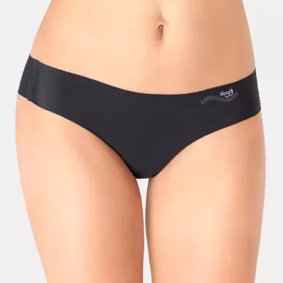 Cuecas femininas pretas com logo 'sloggi'