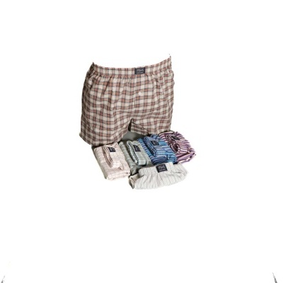 Conjunto de cuecas xadrez coloridas com etiqueta da marca