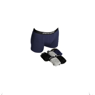 Conjunto de boxers azuis e pack extra com boxers cinza e pretos
