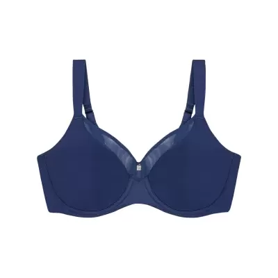 Soutien azul marinho com copas moldadas e alças ajustáveis