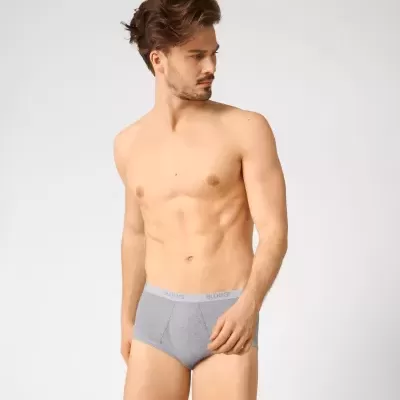 Cuecas cinzentas masculinas com cintura elástica cinza clara texto ARTHUR