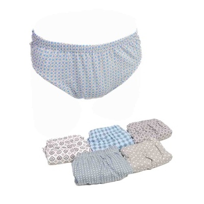 Conjunto de calcinhas femininas com padrões coloridos e fundo branco