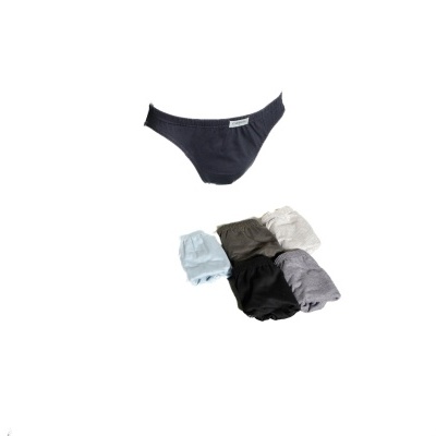 Conjunto de seis cuecas em várias cores com elástico na cintura