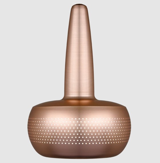 CLAVA Funil de metal cobre com orifícios perfurados