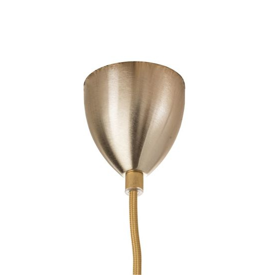 Lute 22 Transparente | Gold Candeeiro de teto dourado com cúpula cónica invertida