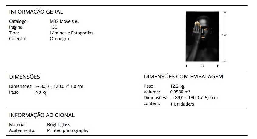 Quadro Oronegro LUXE Design Portugal