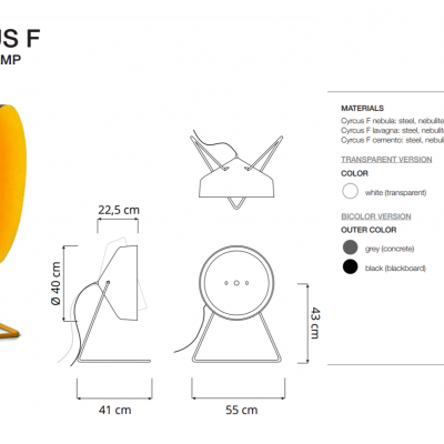 Lâmpada de chão preta com interior amarelo e estrutura dourada