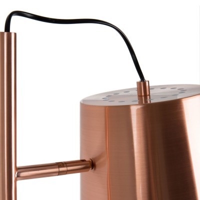 Chaleira elétrica cobre metálica com tampa perfurada e cabo preto