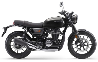 Motociclo Honda CG125 RoadStyle preto em fundo branco
