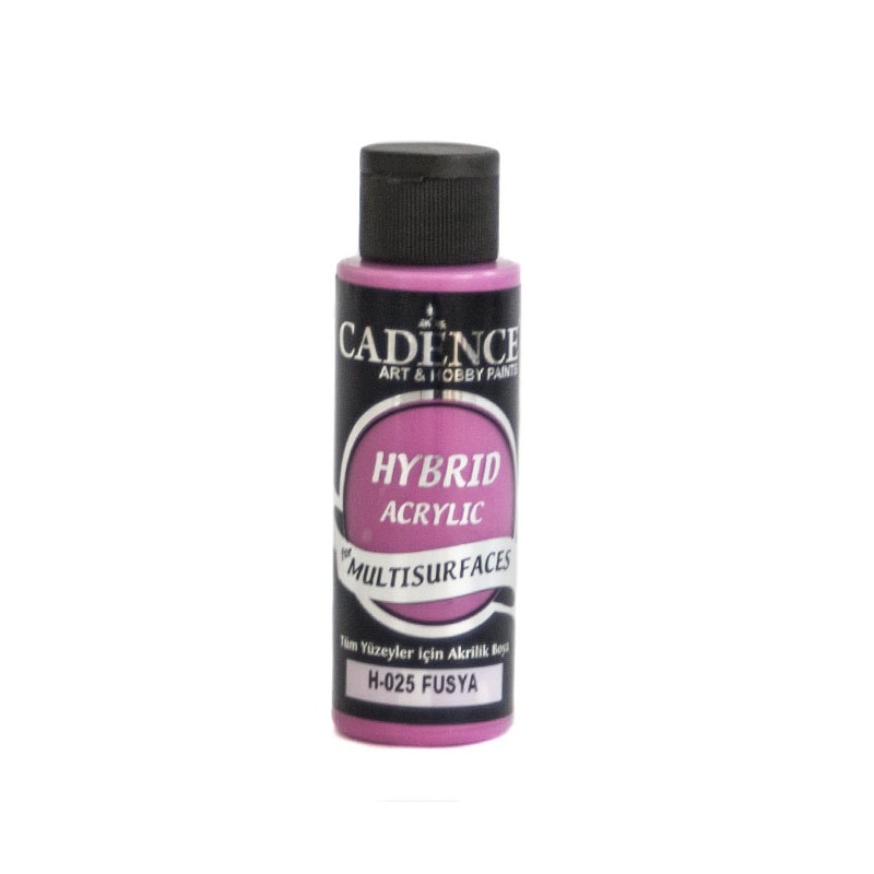 CADENCE HIBRIDA 70ML Fúcsia H025 Frasco de tinta acrílica CADENCE cor fúcsia