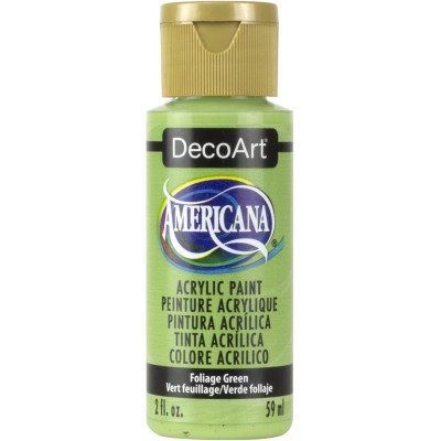 Frasco de tinta acrílica verde DecoArt Americana