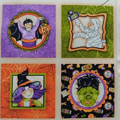 Guardanapos de papel com desenhos de Halloween: vampiro, múmia, bruxa, Frankenstein