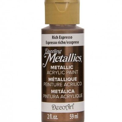 Frasco de tinta acrílica metálica cor Rich Espresso
