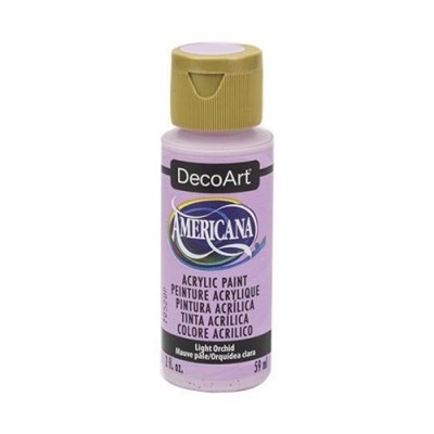 Frasco de tinta acrílica lilás light orchid DecoArt Americana