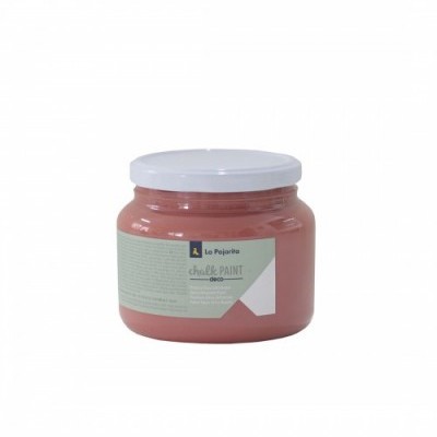 Frasco de tinta rosa La Peinture chalk & PAINT com tampa branca