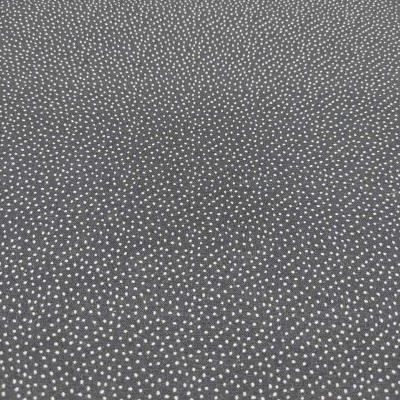 Tecido cinza com padrão de pequenas estrelas brancas