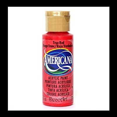 Frasco de tinta acrílica vermelha Americana True Red