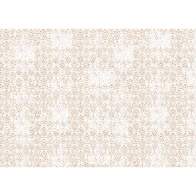 Papel de parede bege com padrão floral branco