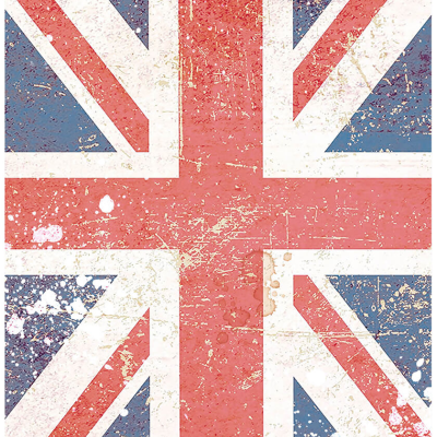 Papel A4 com padrão envelhecido da bandeira do Reino Unido Union Jack