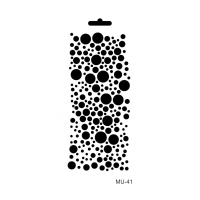 Adesivo para unhas com padrão de bolinhas pretas variados