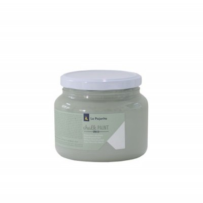 Frasco de tinta chalk paint cinza claro da marca La Pajarita