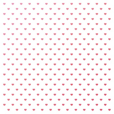 Padrão de pequenos corações vermelhos sobre fundo branco