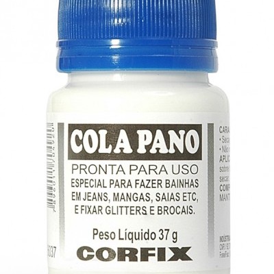 Frasco de cola para tecido CORFIX com tampa azul
