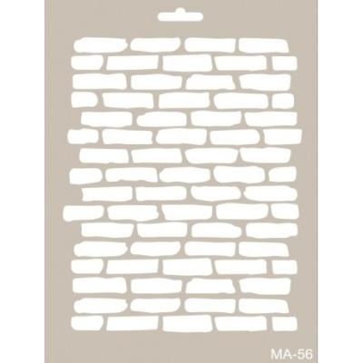 Stencil padrão tijolos brancos sobre fundo cinza