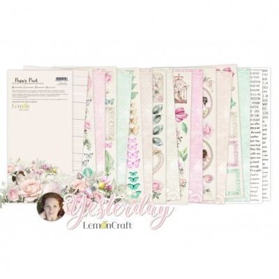 Papel decorativo LemonCraft em padrões florais e vintage