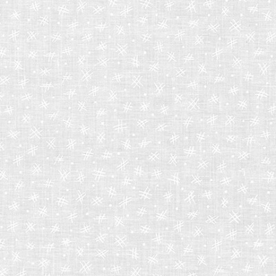 Pano branco com padrão de pequenos símbolos de hashtag riscados em branco