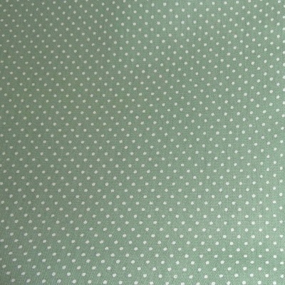 Tecido verde água com pequenos pontos brancos