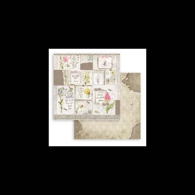 papel decorativo scrapbooking padrão vintage letras antigas flores