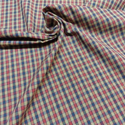 Tecido de algodão xadrez com várias cores