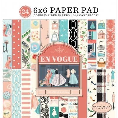 Bloco de papel com padrão moda e acessórios em várias cores