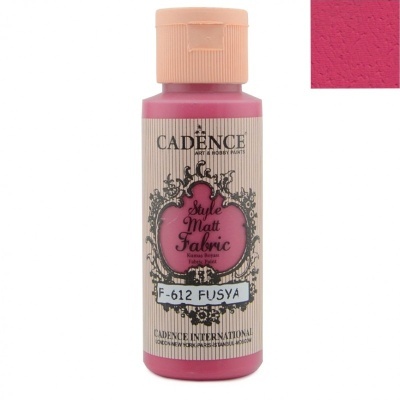Frasco de tinta para tecido CADENCE Style Matt Fabric cor F-612 FUSYÁ