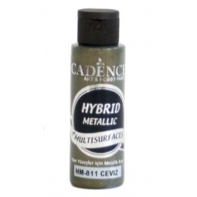 Frasco de tinta metálica Cadence Hybrid Multi Surfaces HM-811 Ceviz