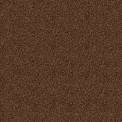 Papel de parede castanho com padrão floral em relevo