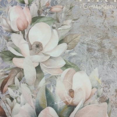 Padrão floral decorativo com texto La Boutique de FLEUR