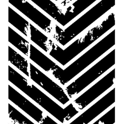 Stencil preto com padrão em ziguezague e código MA-10