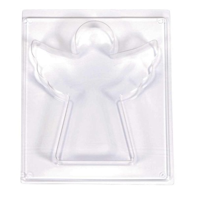 Forma de silicone transparente em forma de anjo