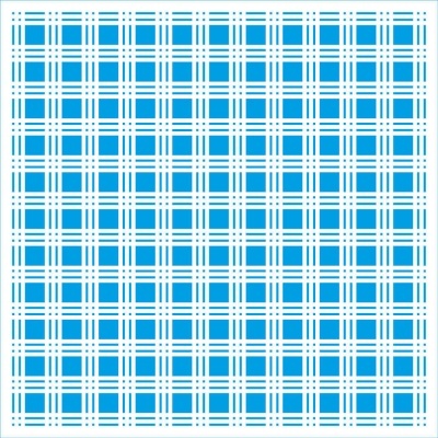 Padrão xadrez azul e branco com linhas horizontais e verticais.