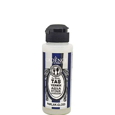 Frasco de verniz brilhante CADENCE TAS VERNIK AQUA STOUE VARIUSUH