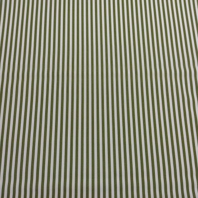 Tecido riscado verde e branco