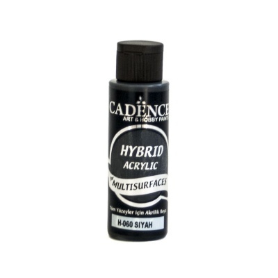 Frasco preto de tinta acrílica Cadence Hybrid para múltiplas superfícies