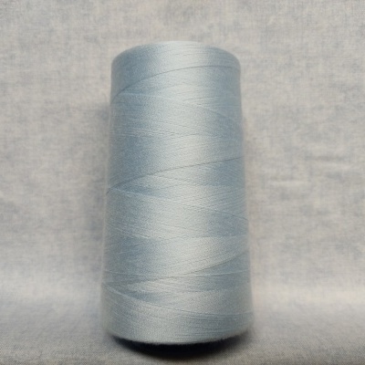 Cono de linha azul claro sobre fundo cinzento